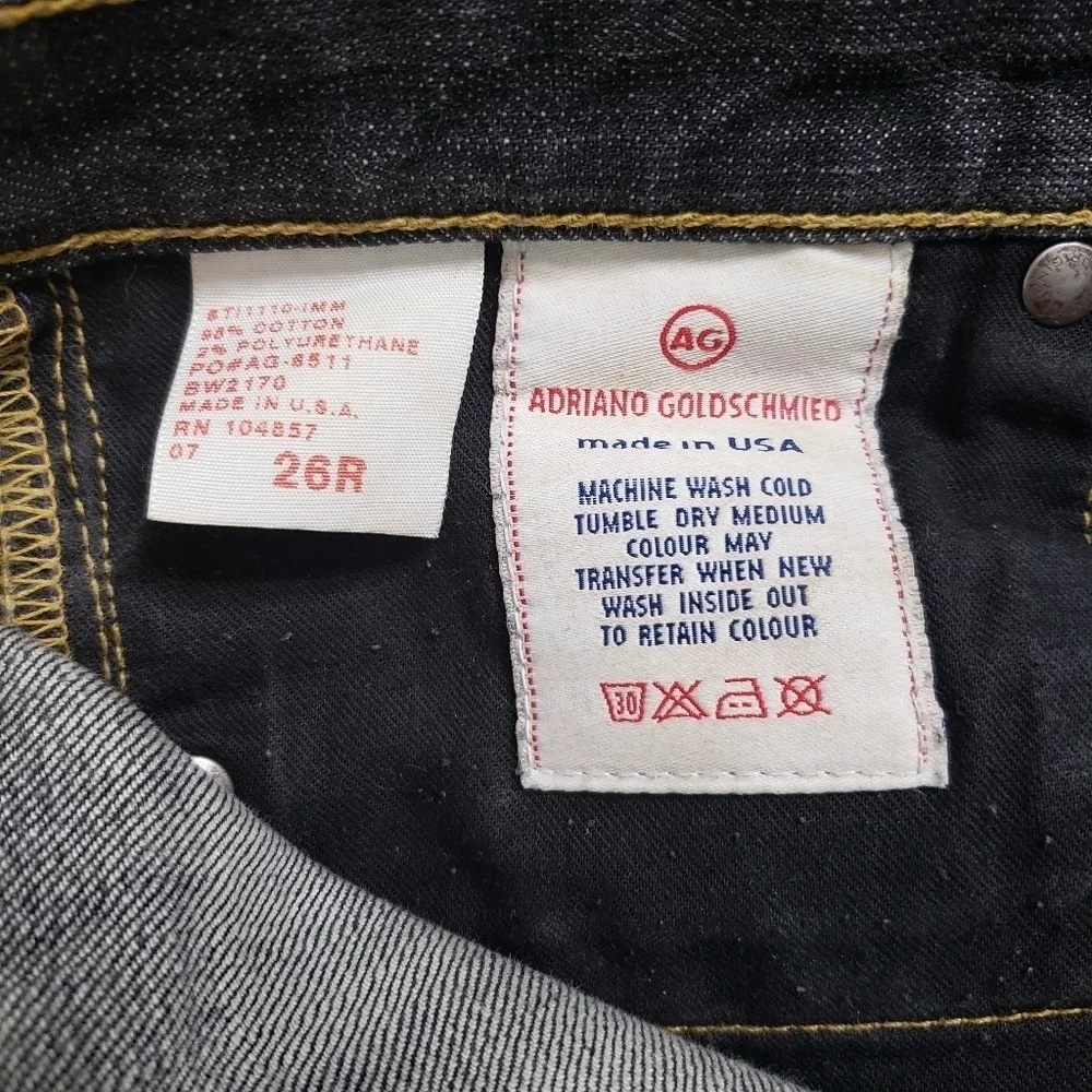 AG Adriano Goldschmeid black wash jeans